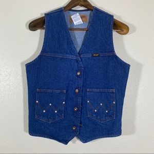 Wrangler  Denim Women’s Vest Rhinstones